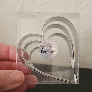 "Cut Out" For Love Heart-Shaped Metal Cookie Cutters
